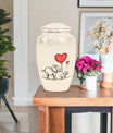 classic Elephant family urn for human ashes.