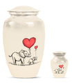 classic Elephant family urn for human ashes.