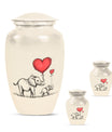 classic Elephant family urn for human ashes.