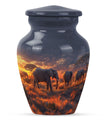 Classic elephant family urn for adult ashes 