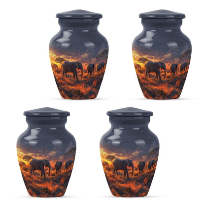 Classic elephant family urn for adult ashes 