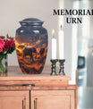 Classic elephant family urn for adult ashes 