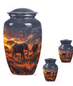 Classic elephant family urn for adult ashes 