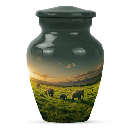 elephant family urn for cremation