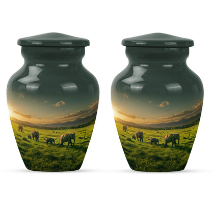 elephant family urn for cremation