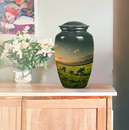 elephant family urn for cremation