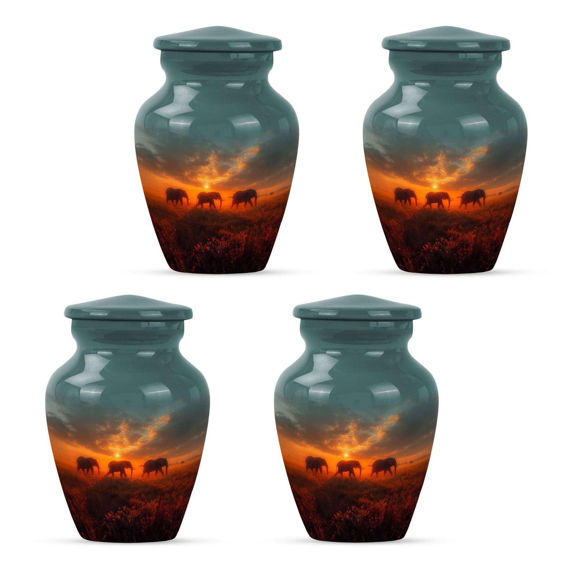  elephant family urn for mom