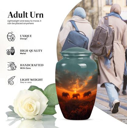  elephant family urn for mom