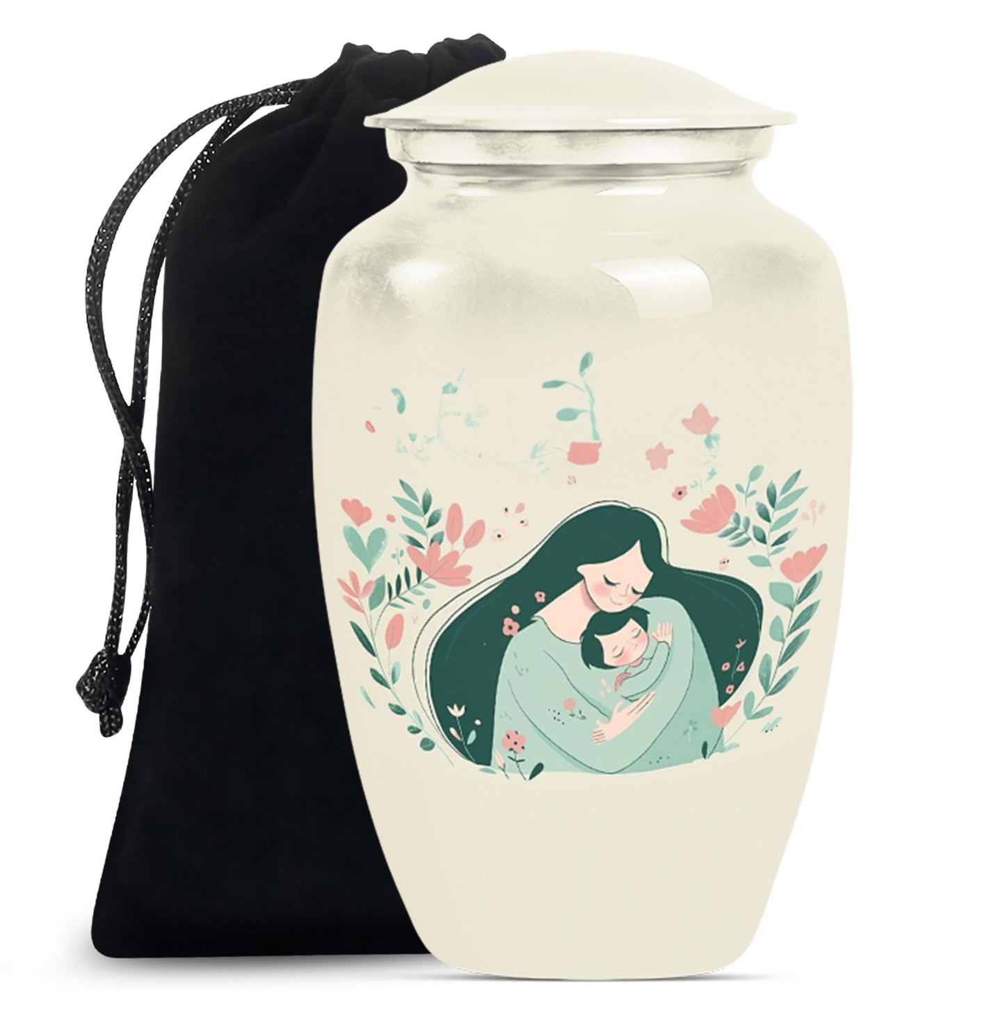 10 Inch Classic Aluminium Urn for mom or dad ashes.