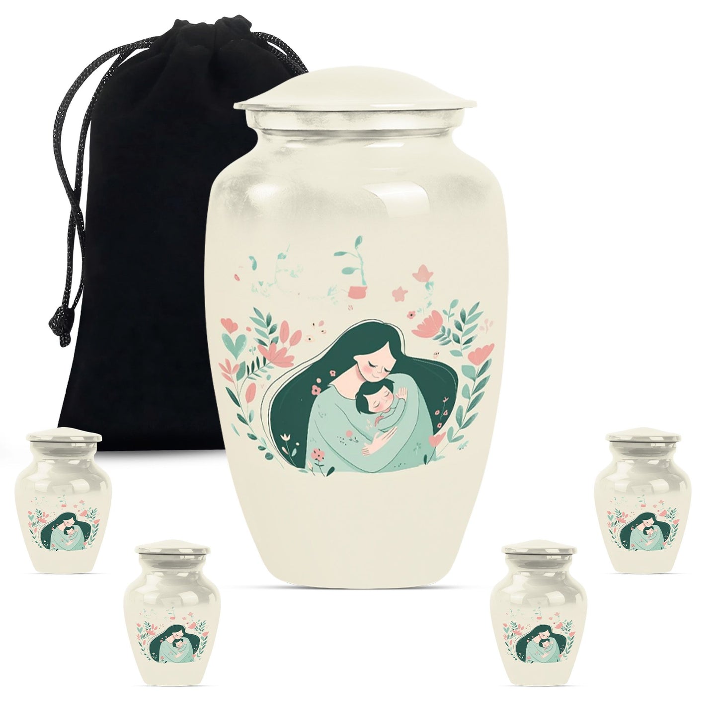 10 Inch Classic Aluminium Urn for mom or dad ashes.