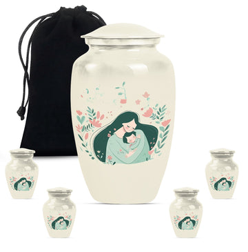 Large Urn with 4 Small Urn