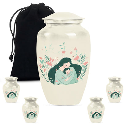 10 Inch Classic Aluminium Urn for mom or dad ashes.