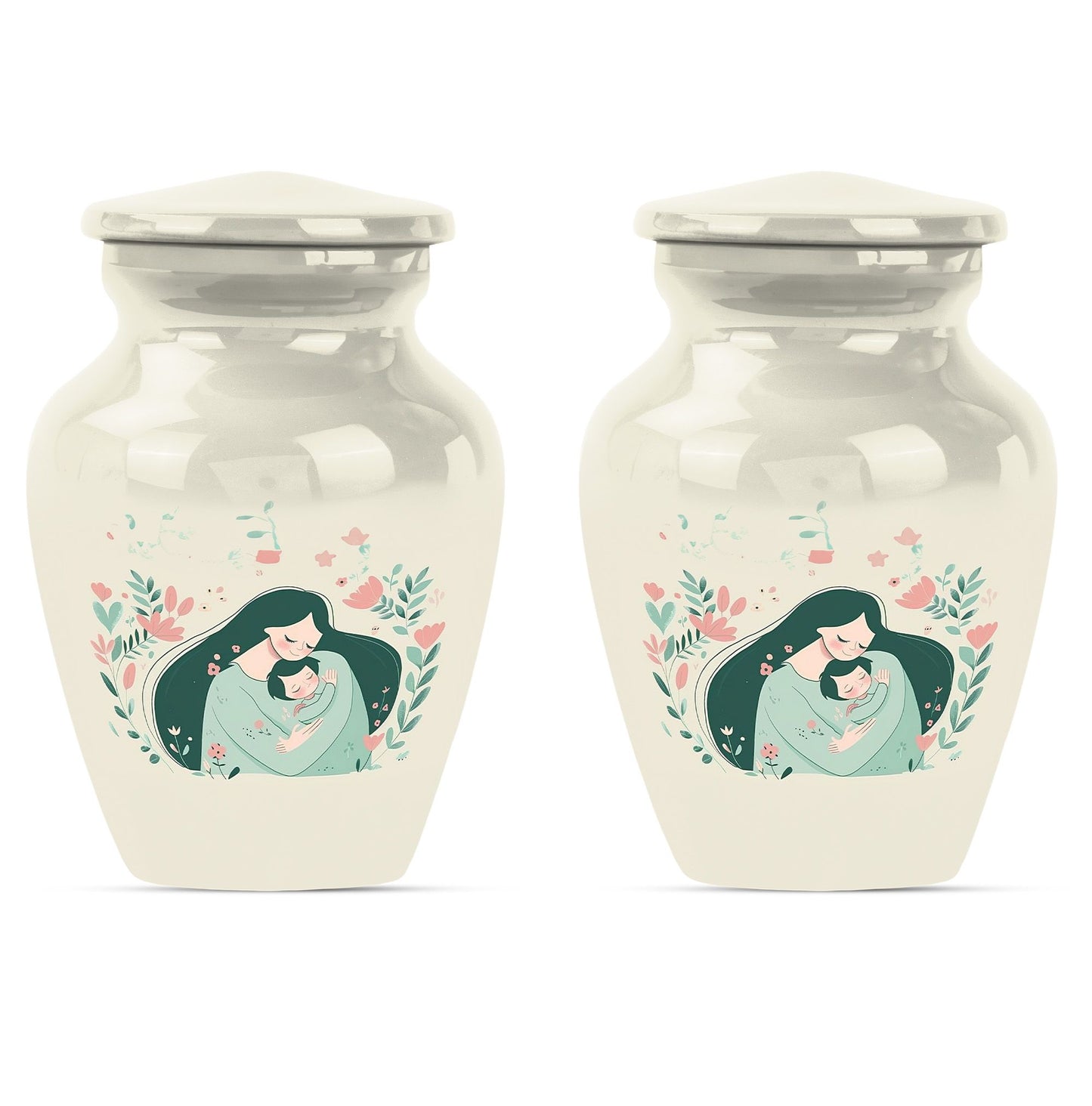 10 Inch Classic Aluminium Urn for mom or dad ashes.