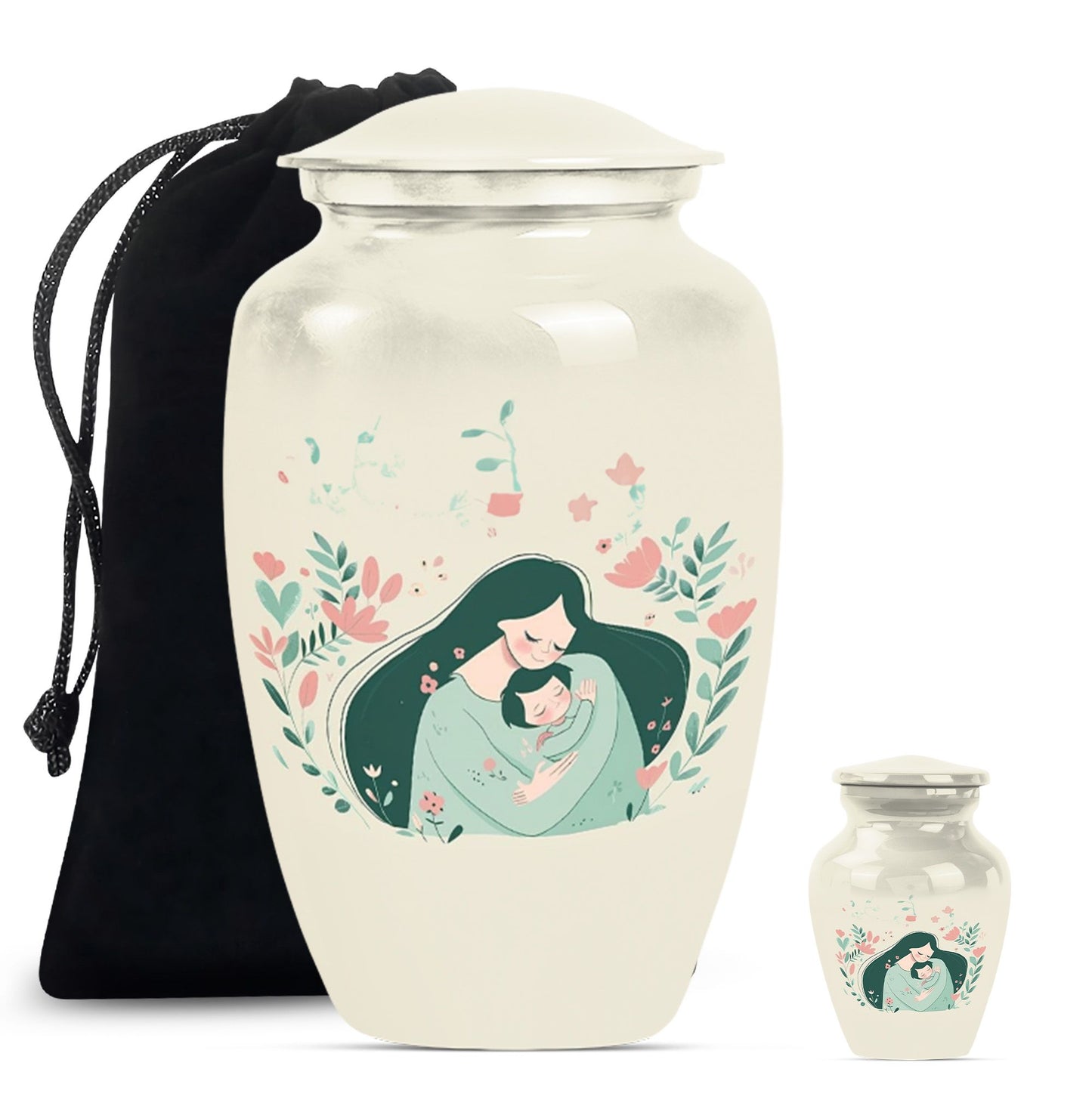 10 Inch Classic Aluminium Urn for mom or dad ashes.