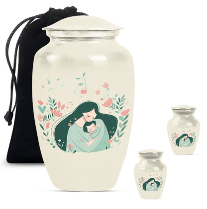 10 Inch Classic Aluminium Urn for mom or dad ashes.