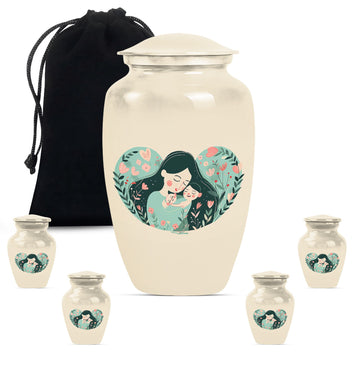 Large Urn with 4 Small Urn