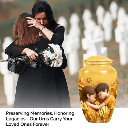  mother urn in abstract design, suitable