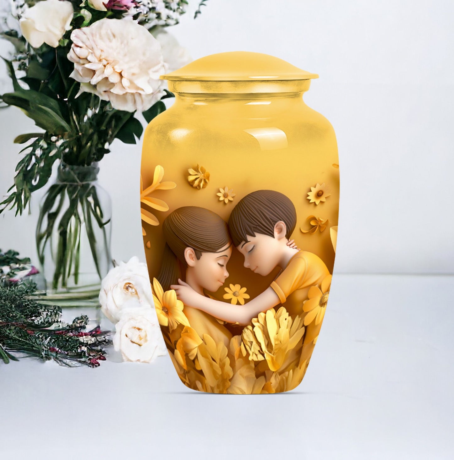  mother urn in abstract design, suitable