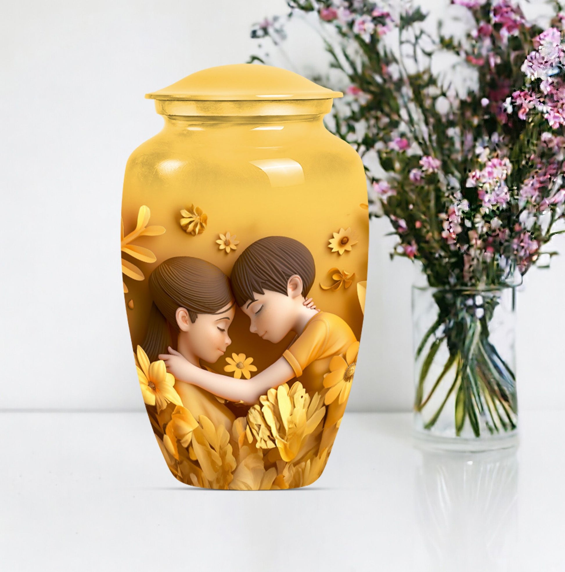  mother urn in abstract design, suitable
