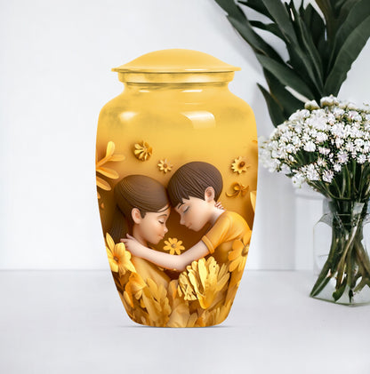  mother urn in abstract design, suitable