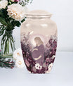  mother urn for burial, includes velvet pouch for ashes