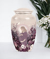  mother urn for burial, includes velvet pouch for ashes