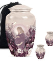  mother urn for burial, includes velvet pouch for ashes