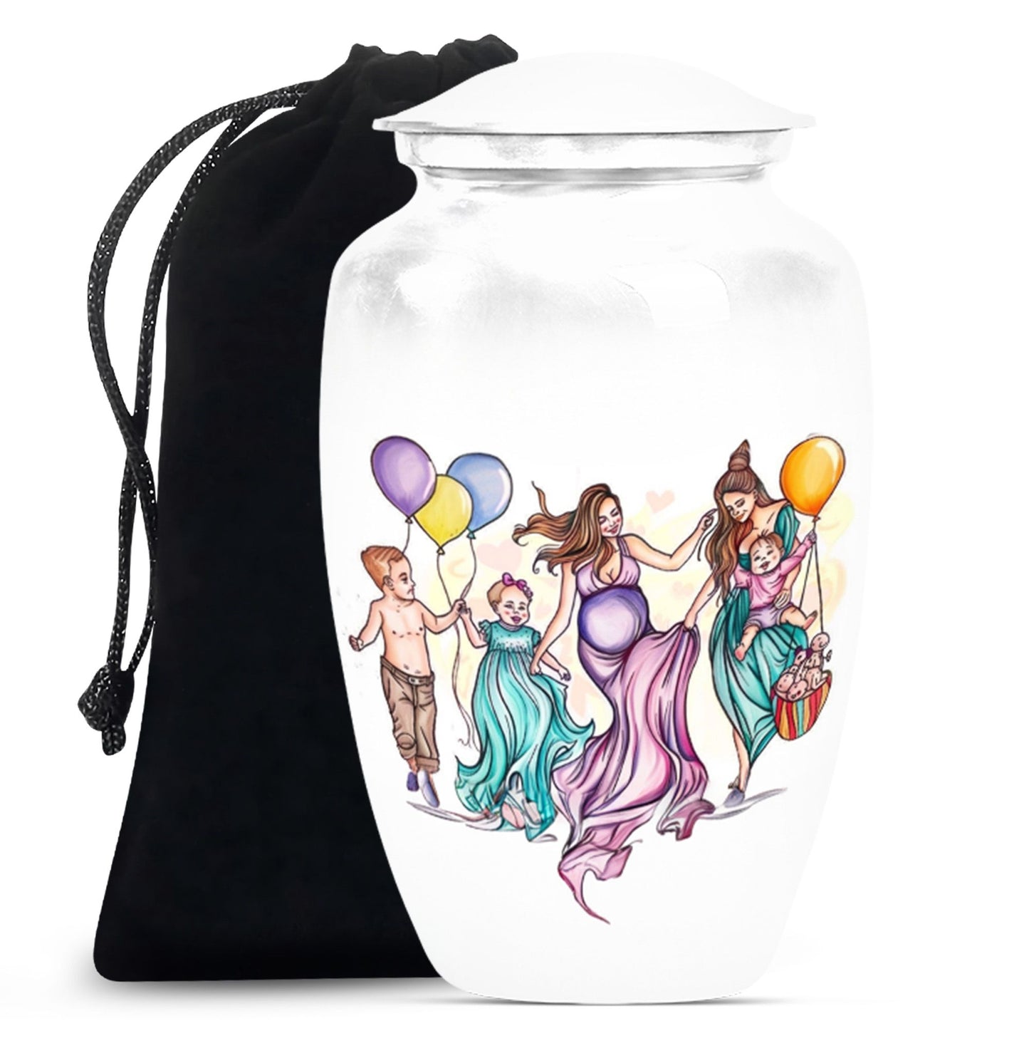 10-inch aluminium mother urn.