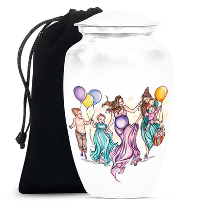 10-inch aluminium mother urn.