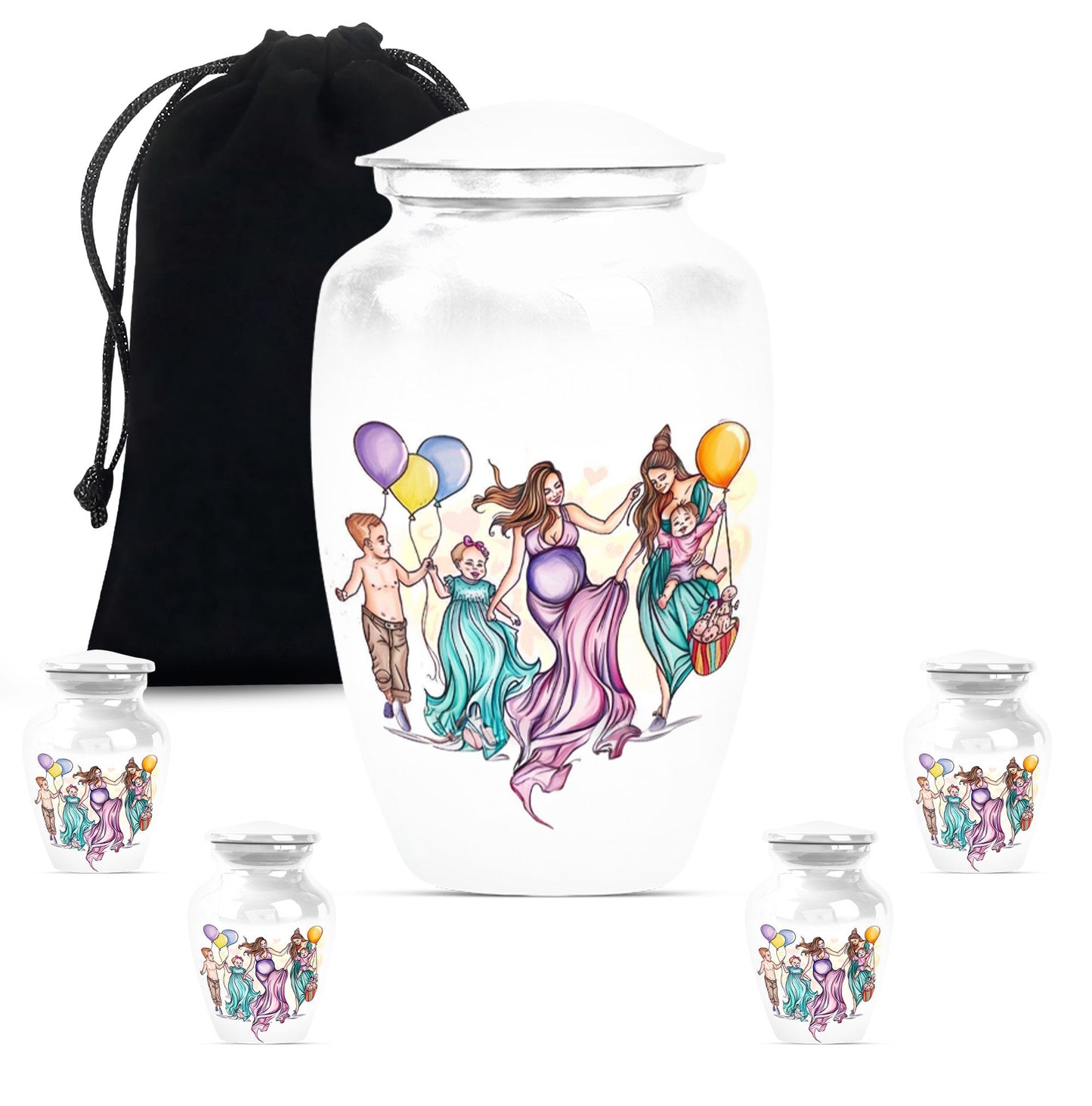 10-inch aluminium mother urn.