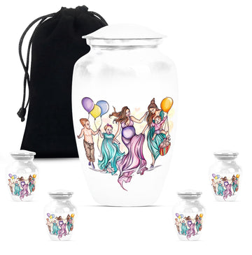 Large Urn with 4 Small Urn