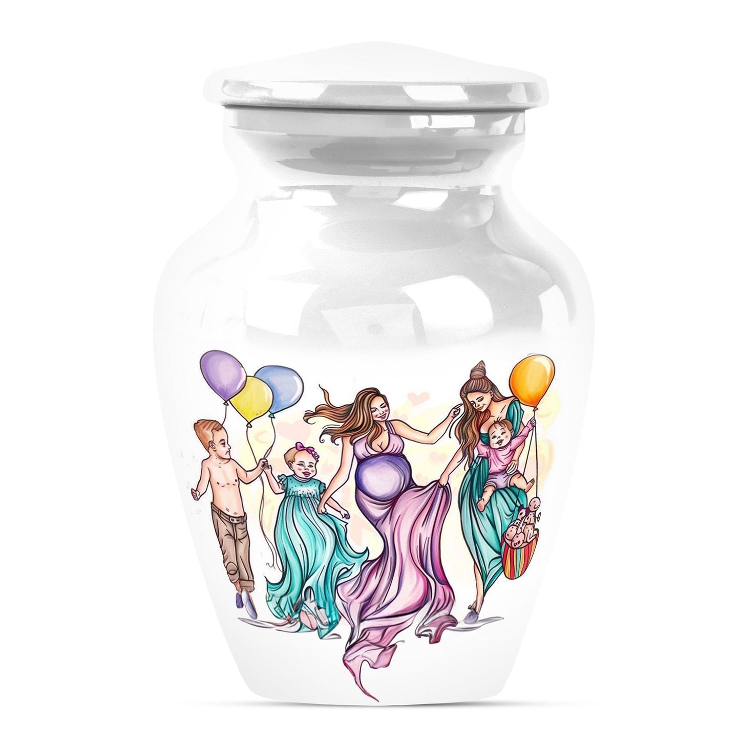 10-inch aluminium mother urn.