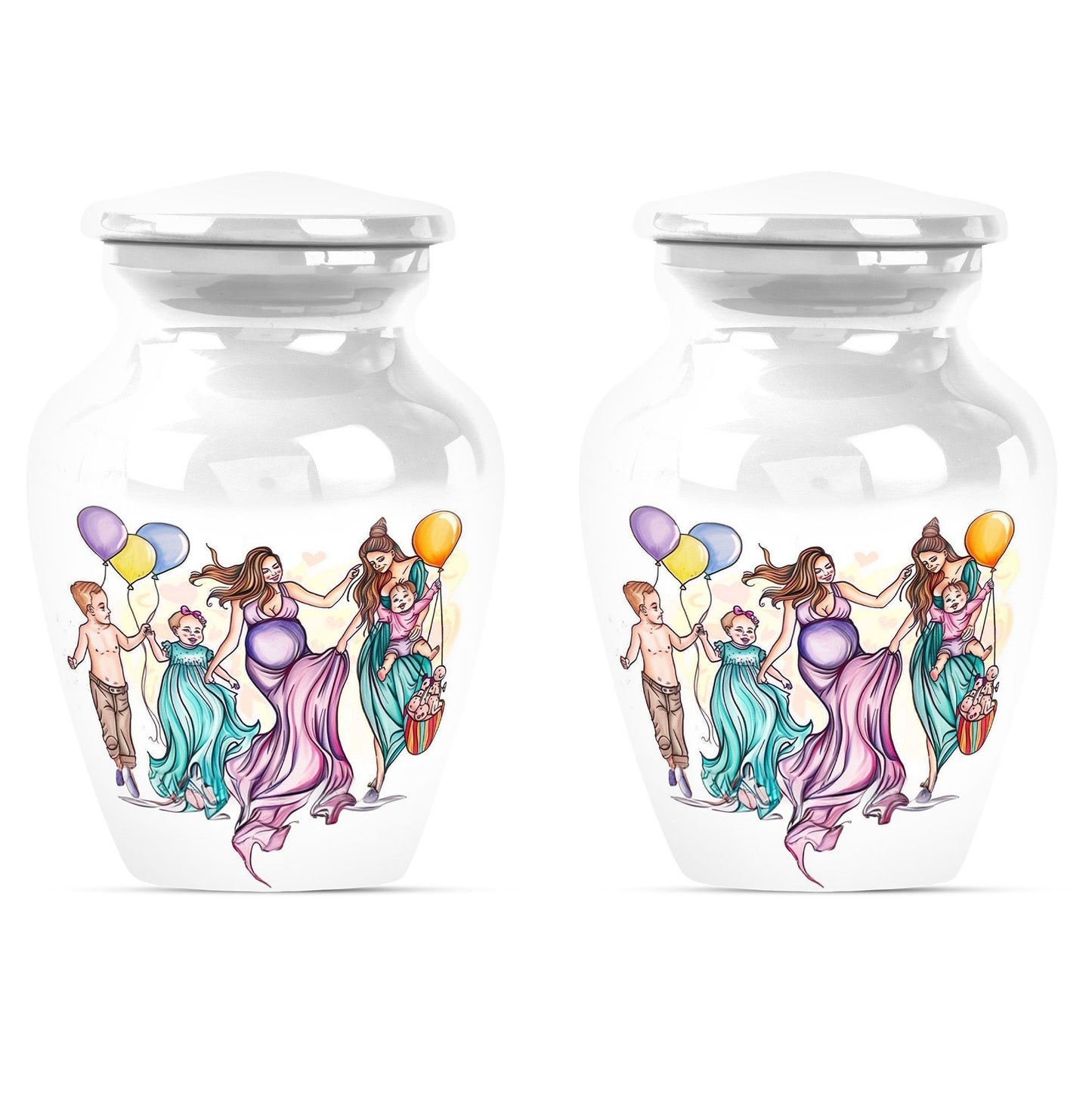 10-inch aluminium mother urn.