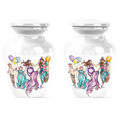 10-inch aluminium mother urn.