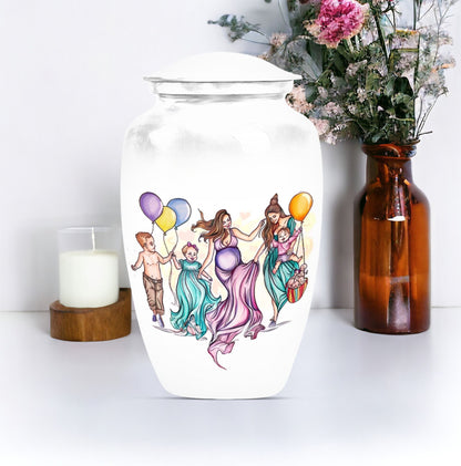 10-inch aluminium mother urn.