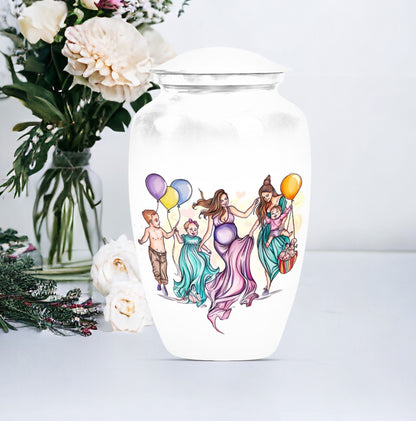 10-inch aluminium mother urn.