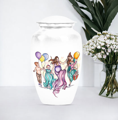 10-inch aluminium mother urn.