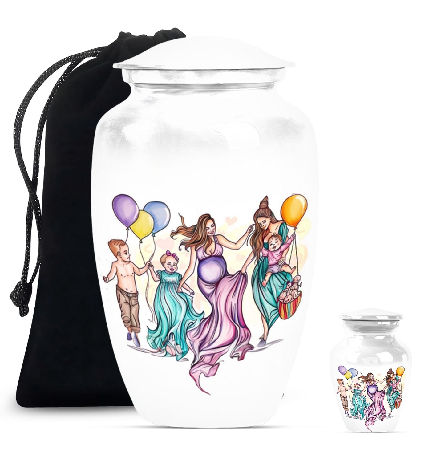 10-inch aluminium mother urn.