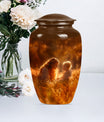 Classic 10-inch aluminium mother urn, memorial urn for mom.