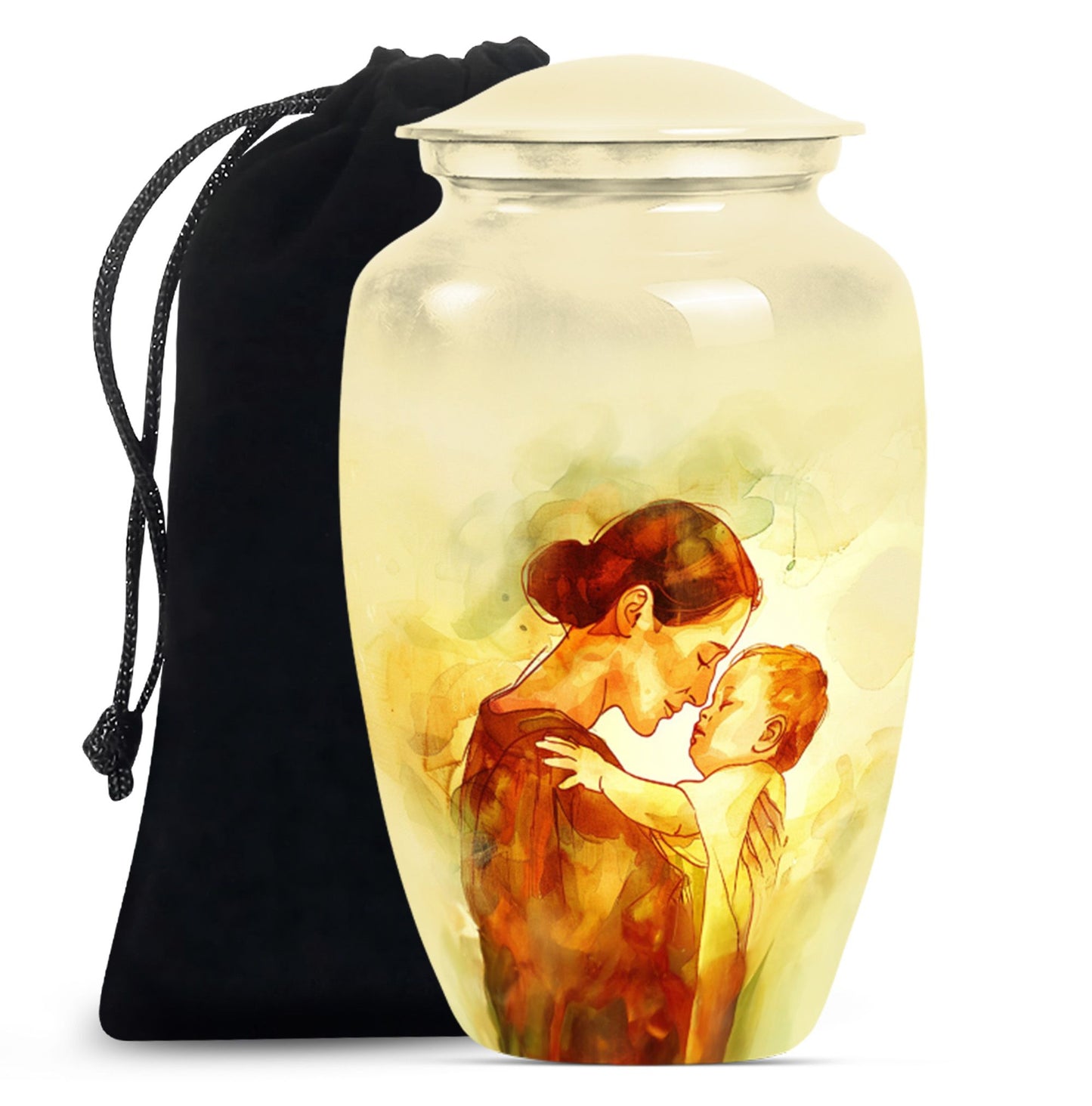 Aluminium Mother Urn for Cremation Ashes, 