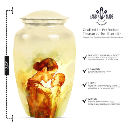 Aluminium Mother Urn for Cremation Ashes, 