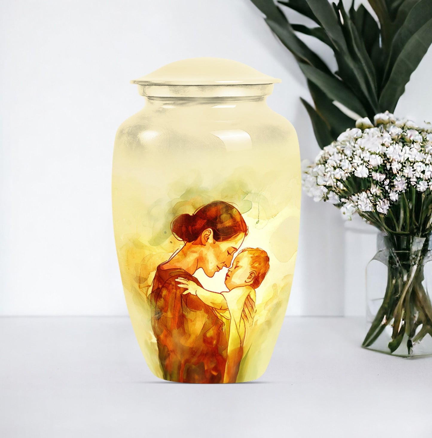 Aluminium Mother Urn for Cremation Ashes, 