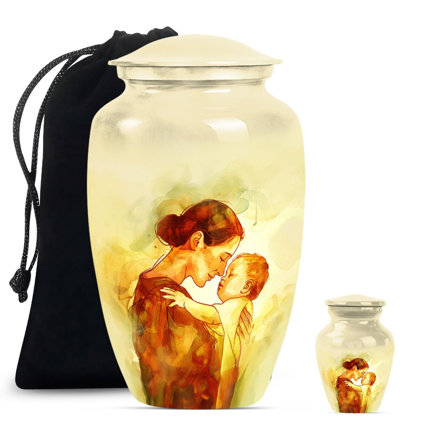 Aluminium Mother Urn for Cremation Ashes, 