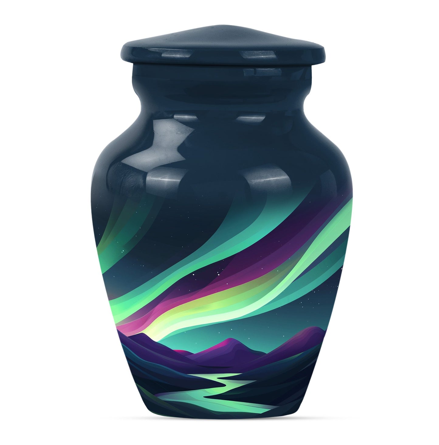 Personalized Galaxy Keepsake Urn for Human Ashes - 10-inch, 200 cu in - Yatskia