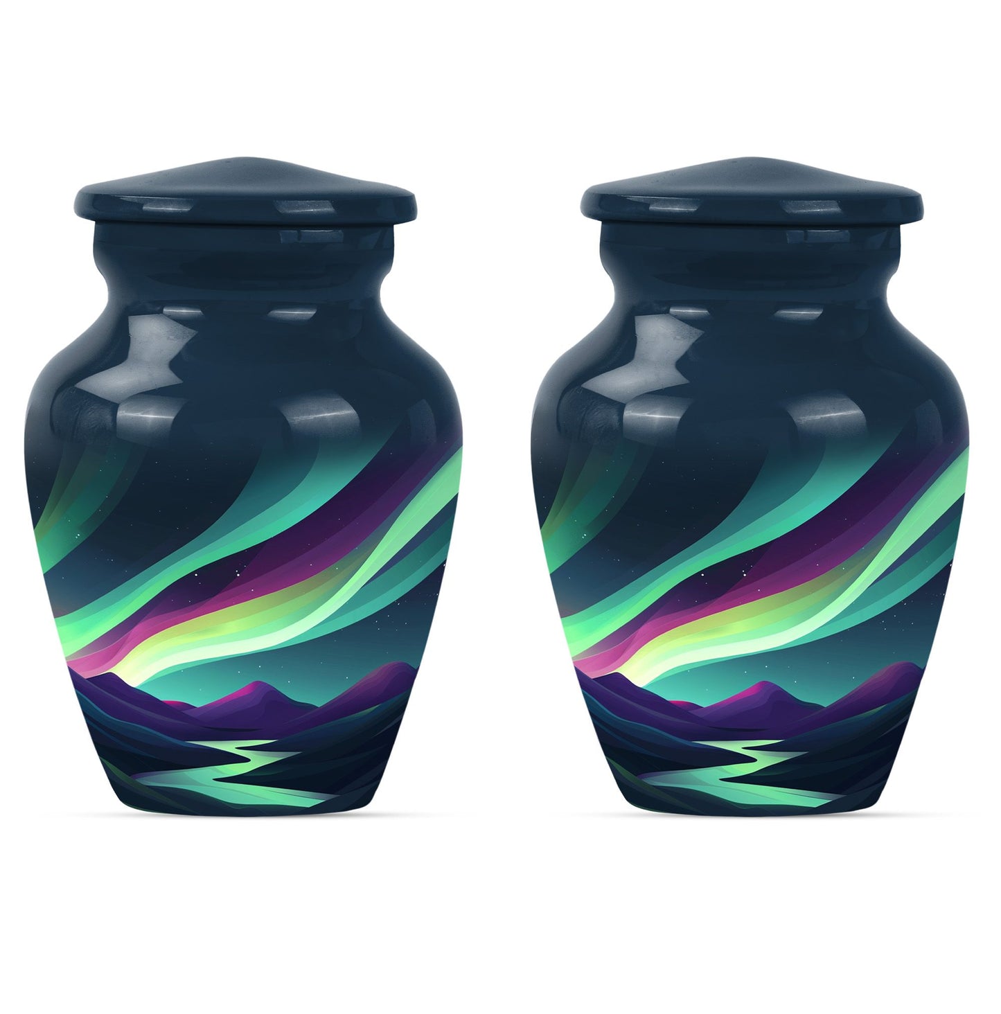 Personalized Galaxy Keepsake Urn for Human Ashes - 10-inch, 200 cu in - Yatskia