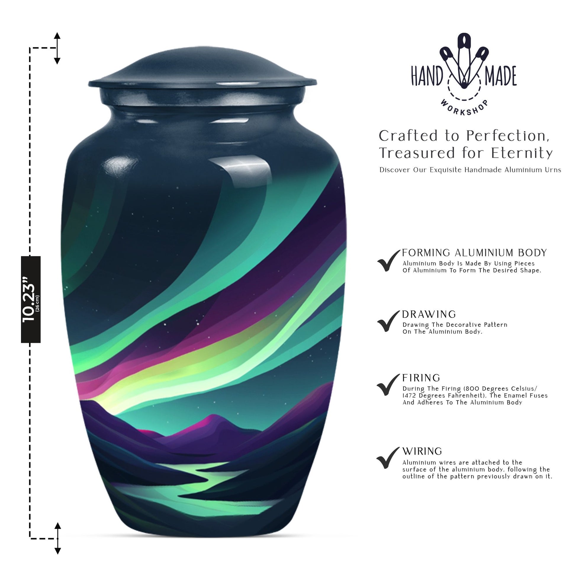 Classic urn designed for cremation ashes, 