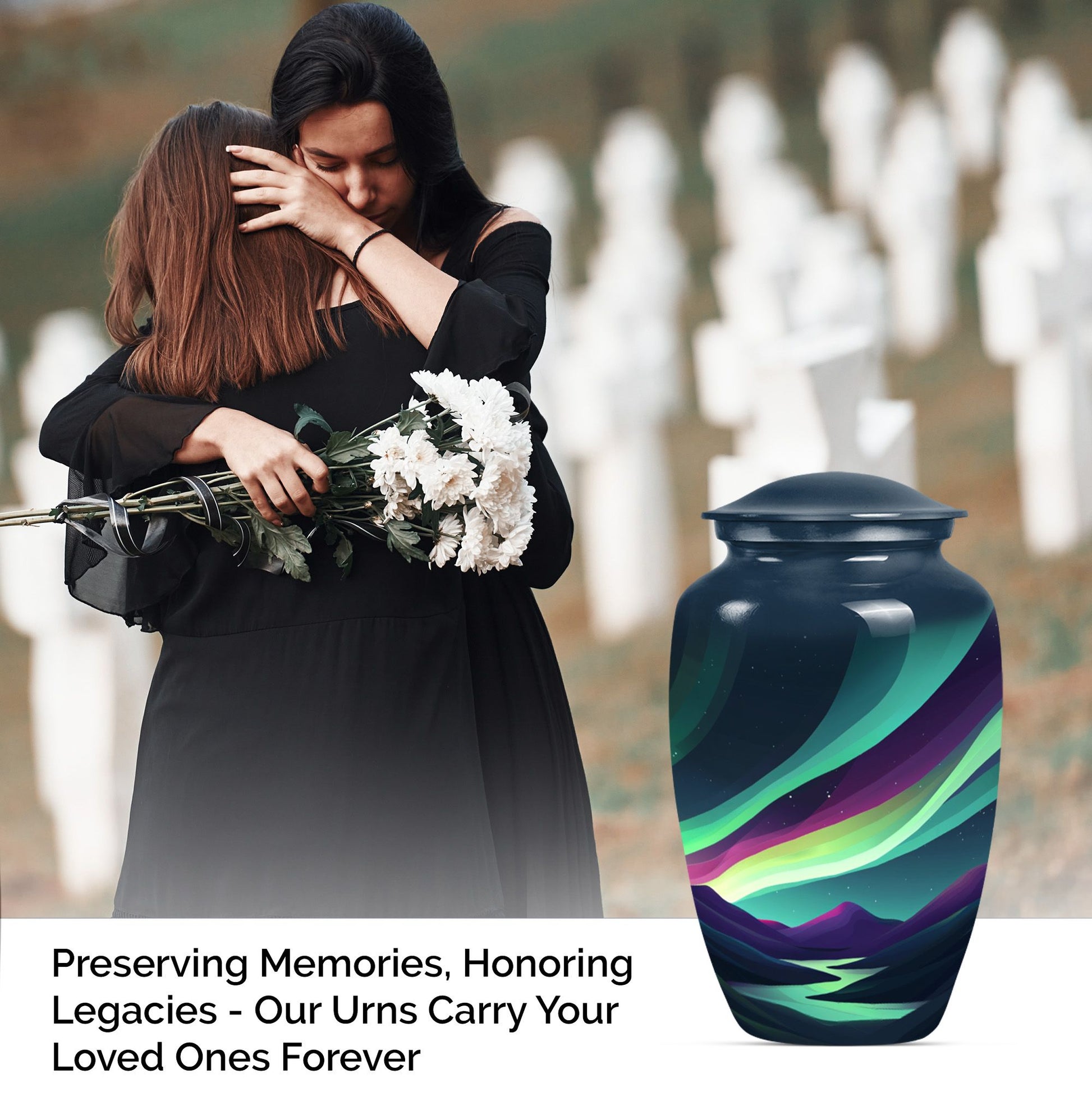 Classic urn designed for cremation ashes, 