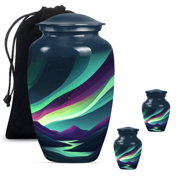 Large Urn with 2 Mini Urn