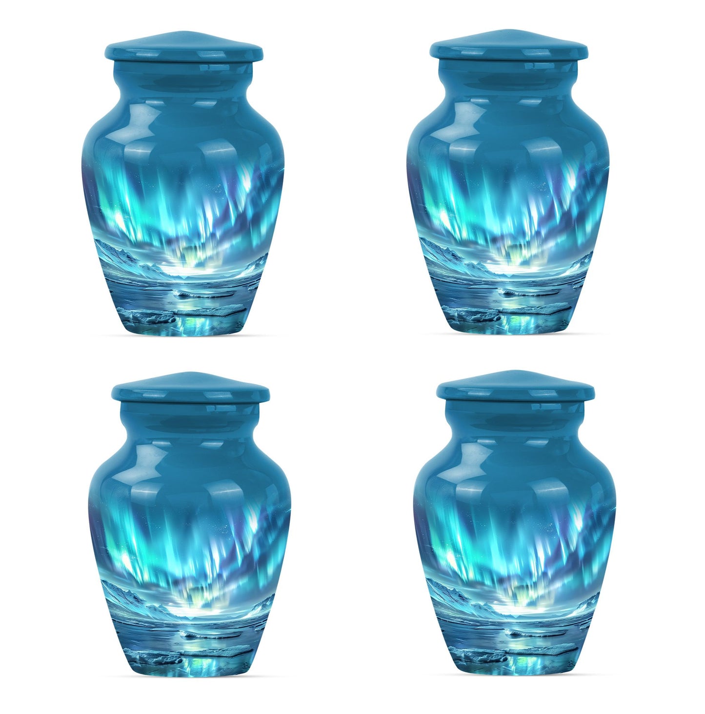 Personalized Galaxy Memorial Urn for Human Ashes - 10-inch, 200 cu in - Yatskia