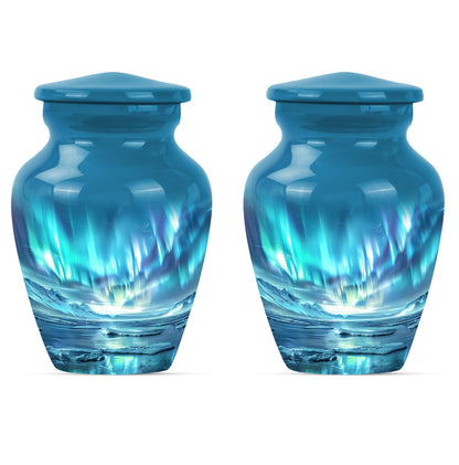 Personalized Galaxy Memorial Urn for Human Ashes - 10-inch, 200 cu in - Yatskia